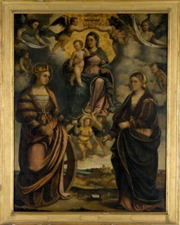 Madonna and Child between the saints Catherine and Apollonia, 1526.