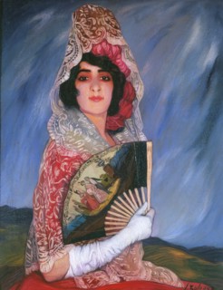 Mi Prima Cándica con mantilla, c. 1913.