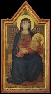 The Virgin and Child enthroned, 1319.