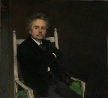 Portrait of Edvard Grieg (1843-1907), 1891.