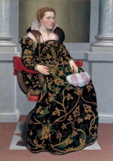 Portrait of Isotta Brembati, ca 1555.