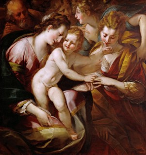 The Mystical Marriage of Saint Catherine, c. 1616-1618.