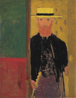 Self-Portrait with s straw hat, ca 1892.