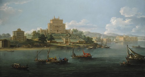 View of the Villa Costaguti and Villa Pamphilj Between Anzio and Nettuno.