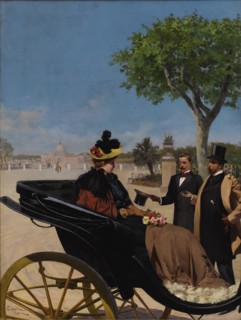 Arrival at the Villa Borghese , 1878.