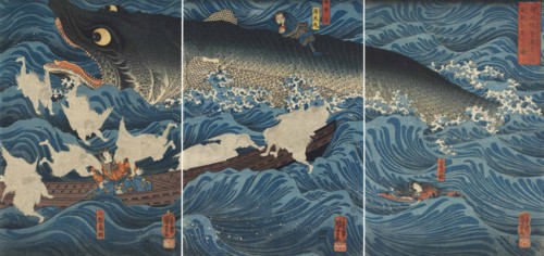 Sanuki no in kenzoku o shite Tametomo wo sukuu zu, 1851.