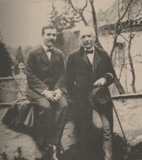 Hugo von Hofmannsthal (1874-1929) and Richard Strauss (1864-1949), 1912.