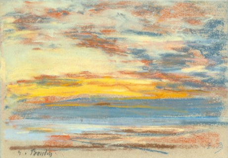 Coastline and sky, c. 1890.