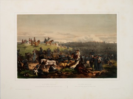 September 20, 1854. Retreat of the Russian Army after the Battle of the Alma, 1855.