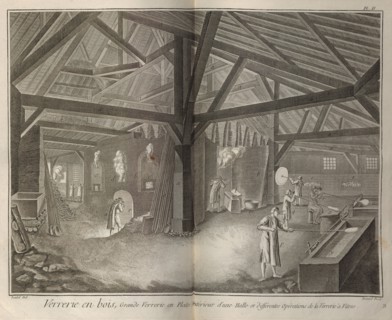 Glass Making. From Encyclopédie by Denis Diderot and Jean Le Rond d'Alembert, 1751-1765.