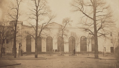 The Exposition Universelle of 1855. Main entrance of the Palais des Beaux-Arts, 1855.
