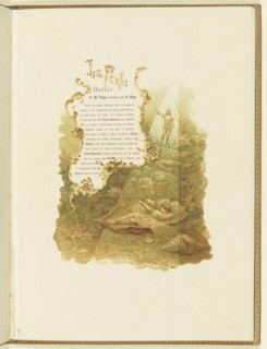 Program for the ballet La Perle by Marius Petipa and Riccardo Drigo, 1896.