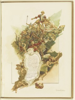 Program for the ballet La Perle by Marius Petipa and Riccardo Drigo, 1896.