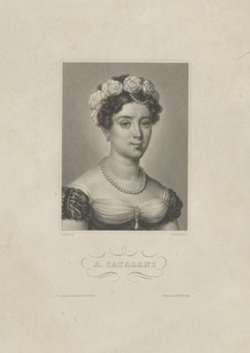 Portrait of the Italian singer Angelika Catalani (1780-1849), c. 1830-1840.