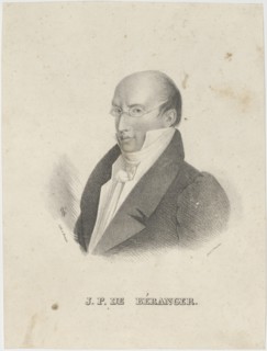 Portrait of Pierre-Jean de Béranger (1780-1857).