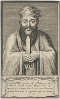 Portrait of the Chinese thinker and social philosopher Confucius, Between 1745 and 1755.