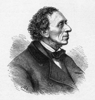 Portrait of Hans Christian Andersen (1805-1875), c. 1850.