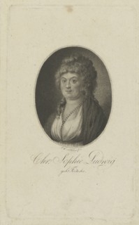 Portrait of the author Christiane Sophie Ludwig, née Fritsche (1764-1815) , c. 1810.