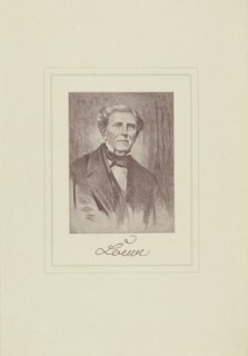 Portrait of the composer Carl Loewe (1796-1869).