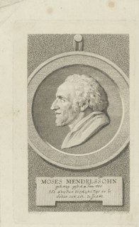 Portrait of Moses Mendelssohn (1729-1786) , 1786.