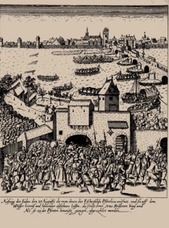 The Fettmilch Rising. Expulsion of the jews from Frankfurt on August 23, 1614, c. 1616-1617.