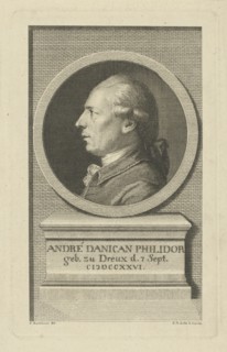 Portrait of François-André Danican Philidor (1726-1795) , c. 1790.