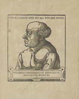 Philippus Theophrastus Aureolus Bombastus von Hohenheim (Paracelsus), ca 1538.