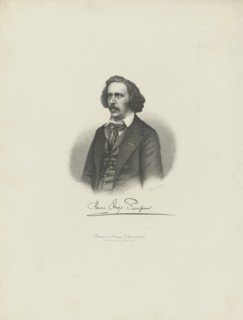 Portrait of the composer Henry Hugo Pierson (1815-1873) , c. 1850.