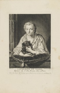 Portrait of the actress Madame Quinault-Dufresne (1705-1767) , c. 1750.