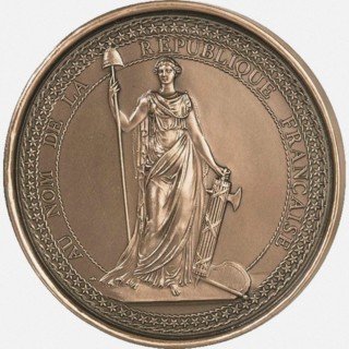 Medal after the Seal of the First French Republic, 1792.