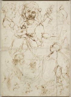 Heads and figures, ca 1478.