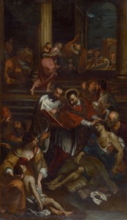 Saint Charles Borromeo among Plague Victims , Second Half of the 17th cen..
