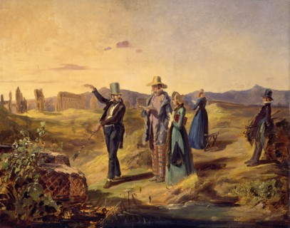 Englishmen in the Campagna, ca 1835.