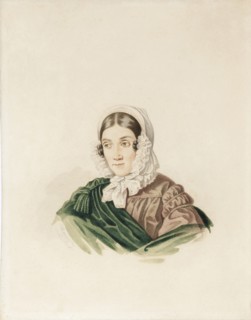 Portrait of Tatiana Petrovna Lvova (1789-1848), née Poltoratskaya, 1830s.