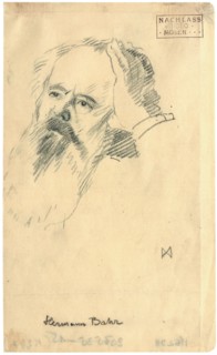 Portrait of Hermann Bahr (1863-1934), ca 1904.