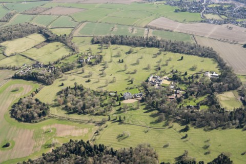 Landscape park at Courteenhall, near Northampton, Northamptonshire, 2018