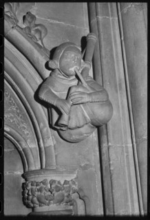 Carved figure, Minster Church of St John, Beverley, East Riding of Yorkshire, c1955-c1980