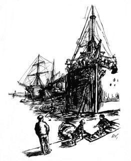 Ships in port, 1939.
