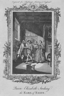 'Queen Elizabeth striking the Earl of Essex', 1773.