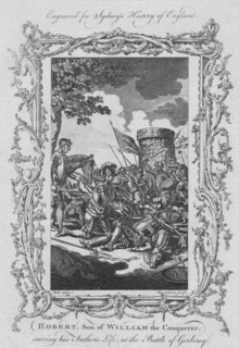 Robert, Son of William the Conqueror, saving the Father's Life, at the Battle of Gerberoy', 1773.