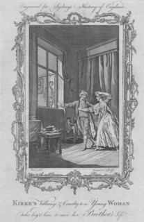 Kirke's villainy & cruelty to a young woman who beg'd him to save his brother's life', 1773.