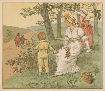 Walking to Mousey's Hall', c1883.