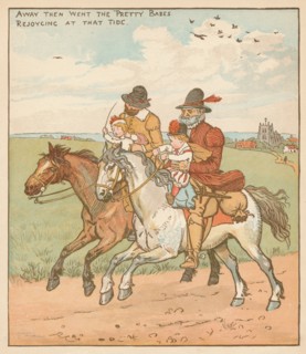 Away They Went The Pretty Babes, Rejoycing At That Tide' c1878.