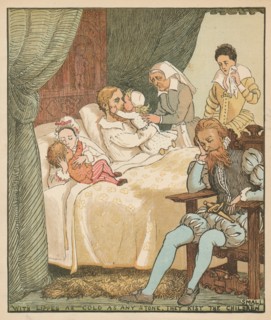 With Lippes as Cold as any Stone, They Kist The Children Small', c1878.