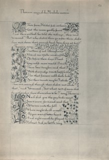 Page from "The Story of the Dwellers of Eyr", 1871.