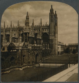 Celebrated Gothic chapel of Kings College, Cambridge, England', c1910