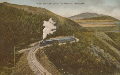 View on the Vale of Rheidol Railway', early 20th century.