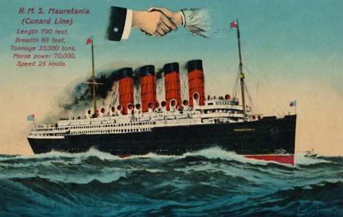 R.M.S. Mauretania. (Cunard Line)', c1930s.