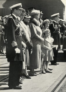 Queen Mary sets off to visit Canada, 1939, (1951).