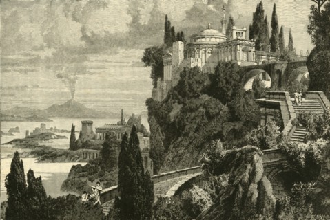 Scenery at Cape Misenum, near Balae', 1890.